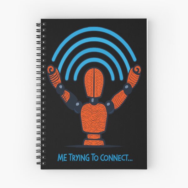 Item preview, Trying to Connect… Funny Tech Illustration designed and sold by zoliartdesign.