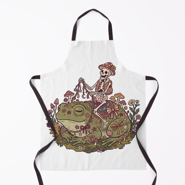 Item preview, Skeleton Wearing Mushroom Hat Riding Giant Toad in Magical Forest designed and sold by MisteryDesigner.