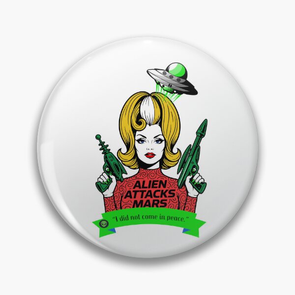 Aperçu de l'œuvre Martienne de Mars Attacks créée et vendue par creepyprints.