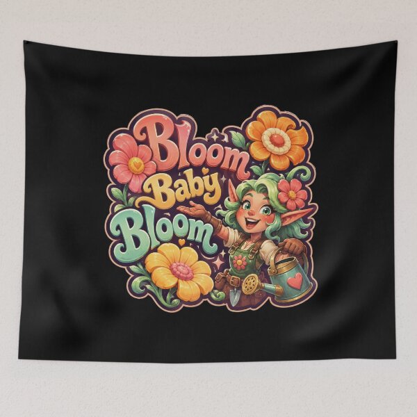 Item preview, Bloom Baby Bloom Cute Fantasy Garden Elf Design  designed and sold by Sketchlegacy.