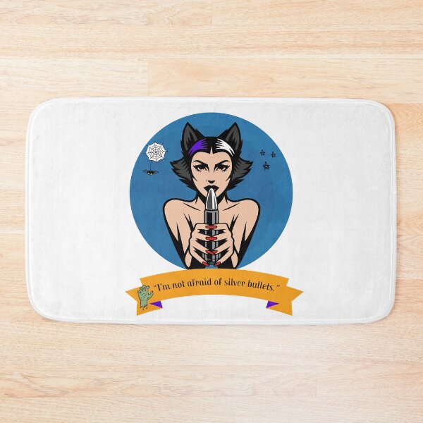 Item preview, Dark Gothic Werewolf Girl Holding a Bullet – Creepy Cute Horror Art designed and sold by creepyprints.