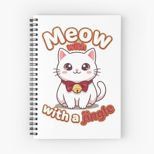 Item preview, Cute Cat Sticker | Kawaii White Cat Cartoon Design | “Meow with a Jingle” designed and sold by morning sun.