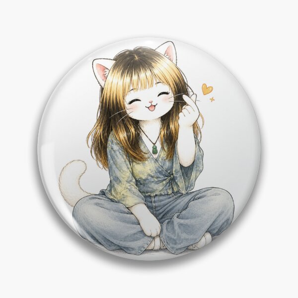 Item preview, Korean Heart Kitty – Cat designed and sold by Ikana Cat.