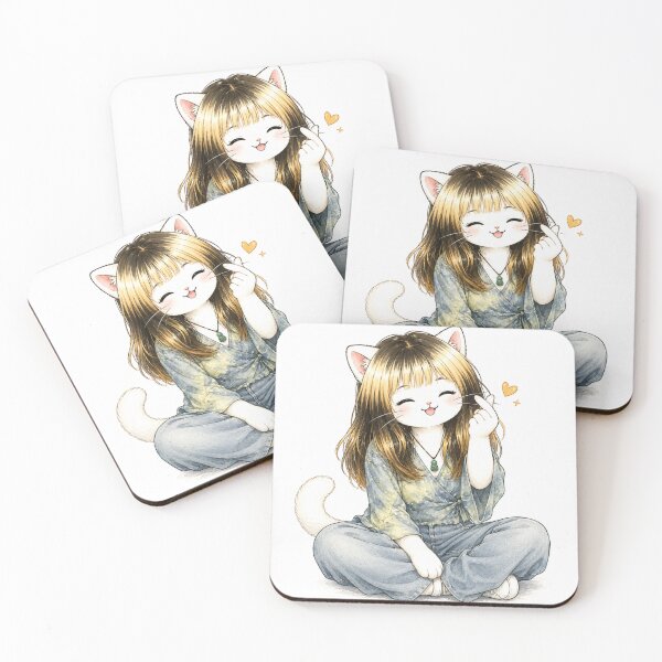 Item preview, Korean Heart Kitty – Cat designed and sold by Ikana Cat.