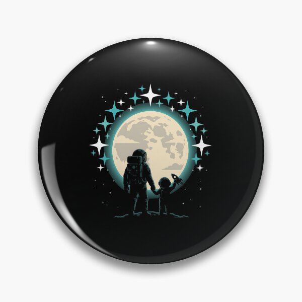 Item preview, Astronaut Father Child Moon Stars Space Dreamer designed and sold by SofenArt.