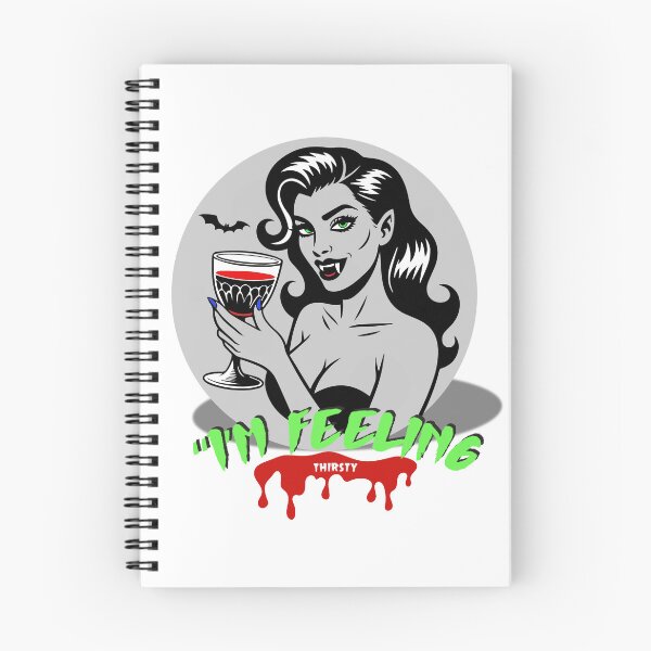 Item preview, Vampire Woman With Glass and with an inscription I’m Feeling Thirsty designed and sold by creepyprints.