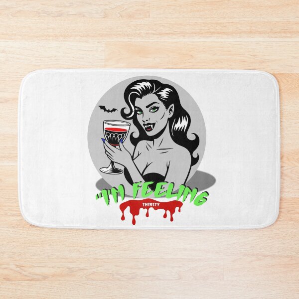 Item preview, Vampire Woman With Glass and with an inscription I’m Feeling Thirsty designed and sold by creepyprints.