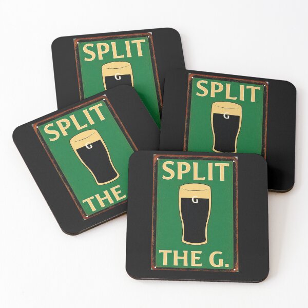 Item preview, Split the G Funny Irish Stout Pub Humor Sign Design designed and sold by GarnerSupplyCo.