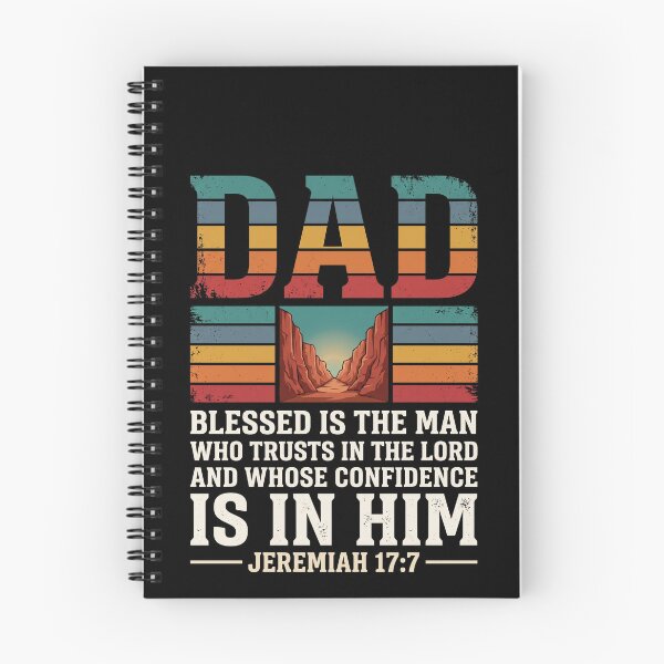 Item preview, Dad Blessed Is The Man Who Trusts In The Lord And Whose Confidence Is In Him Jeremiah 17:7 Christian Father Bible Verse designed and sold by SofenArt.