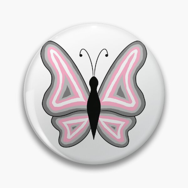 Item preview, Demigirl Pride butterflies designed and sold by Celeste Bocchicchio-Chaudhri.