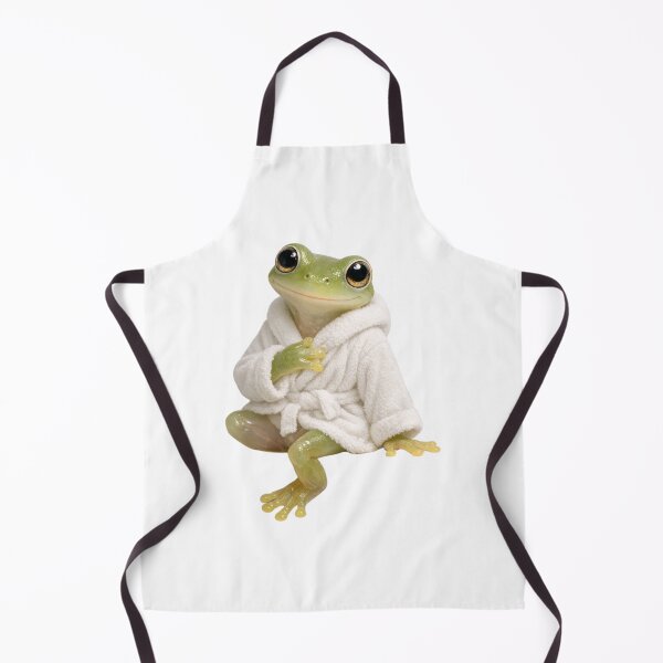 Item preview, Cozy Bathrobe Glass Frog designed and sold by Sillytoe.