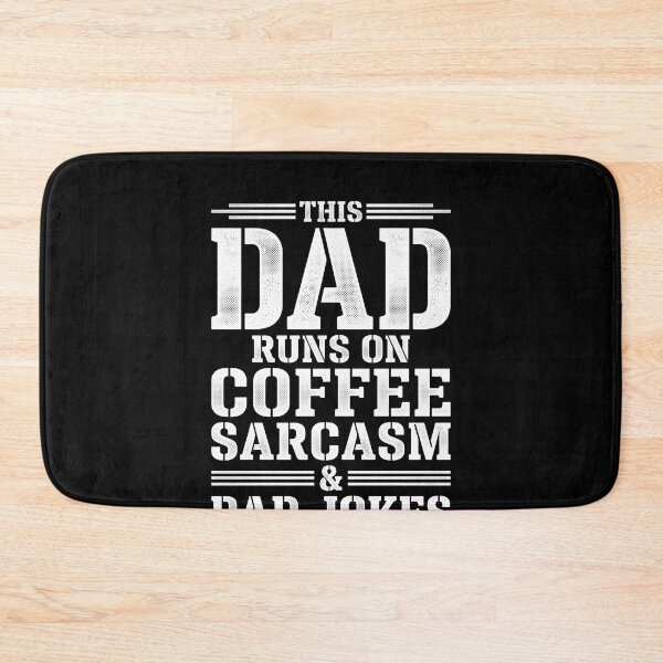 Item preview, This Dad Runs On Coffee Sarcasm & Dad Jokes Funny Father Coffee Lover designed and sold by SofenArt.