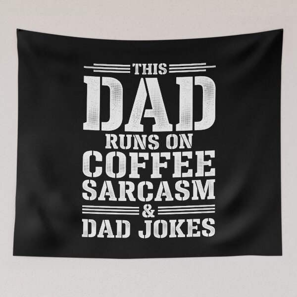 Item preview, This Dad Runs On Coffee Sarcasm & Dad Jokes Funny Father Coffee Lover designed and sold by SofenArt.