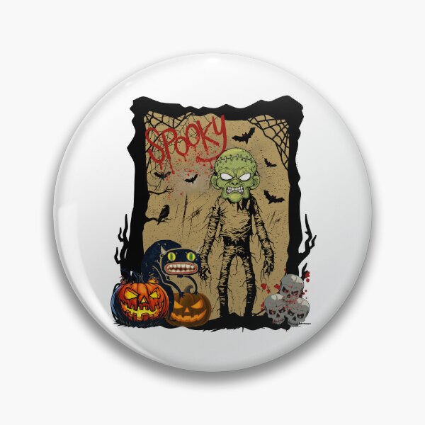 Item preview, Spooky Zombie Monster Vintage Halloween - halloween gifts designed and sold by VibranPalette.