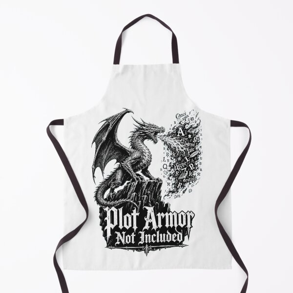 Item preview, Dark Fantasy Reader Gift Plot Armor Not Included Dragon Gothic Design designed and sold by Passionread.