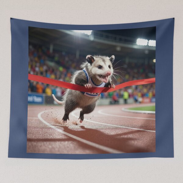 Item preview, Possum Surges Across the Finish Line designed and sold by Tridentulus.