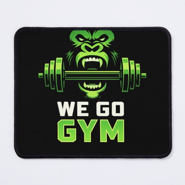 Item preview, We Go Gym Gorilla Barbell Motivation designed and sold by Digistore1221.