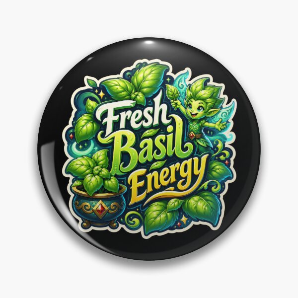 Item preview, Fresh Basil Energy Fairy Sticker  designed and sold by Sketchlegacy.