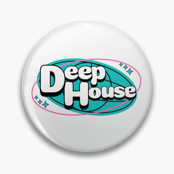 Item preview, DEEP HOUSE - Deep Globe Retro (Blue)  designed and sold by Discothreadz.