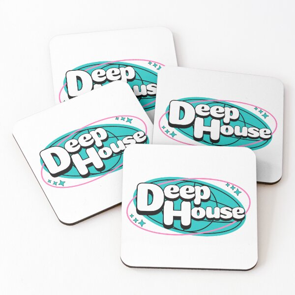 Item preview, DEEP HOUSE - Deep Globe Retro (Blue)  designed and sold by Discothreadz.