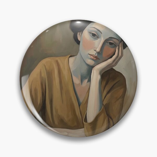 Item preview, Painted Woman at Table #1 designed and sold by DroneWorks Creative.