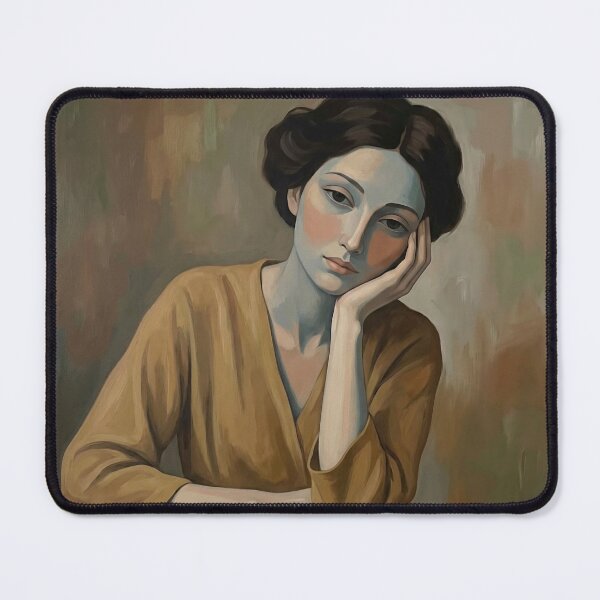 Item preview, Painted Woman at Table #1 designed and sold by DroneWorks Creative.