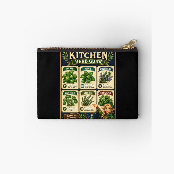 Item preview, Kitchen Herb Guide Fantasy Poster  designed and sold by Sketchlegacy.
