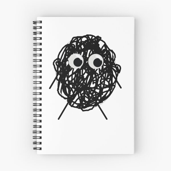 Item preview, scribble with arms, legs, and googly eyes.   designed and sold by FunnyPoem.