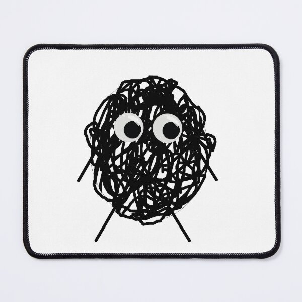 Item preview, scribble with arms, legs, and googly eyes.   designed and sold by FunnyPoem.