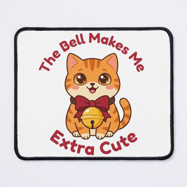 Item preview, The Bell Makes Me Extra Cute | Adorable Cat with Bell Collar designed and sold by morning sun.
