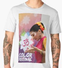 HOLI Indian Color Festival Dancer Men's Premium T-Shirt