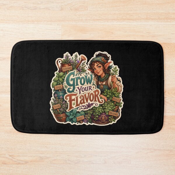 Item preview, Grow Your Flavor Herb Garden Elf Sticker  designed and sold by Sketchlegacy.