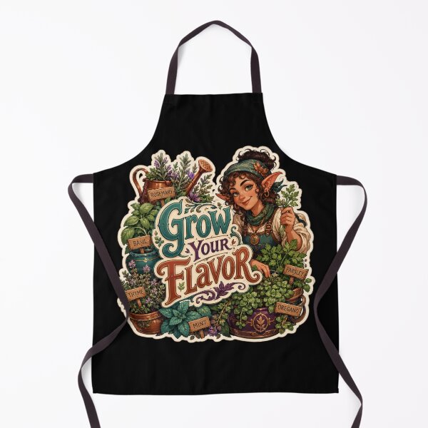 Item preview, Grow Your Flavor Herb Garden Elf Sticker designed and sold by Sketchlegacy.