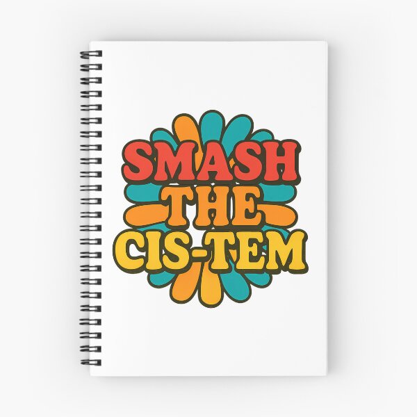 Item preview, Smash the Cis-tem Groovy Retro Trans Queer Pride Activist designed and sold by Haus Of Sin.