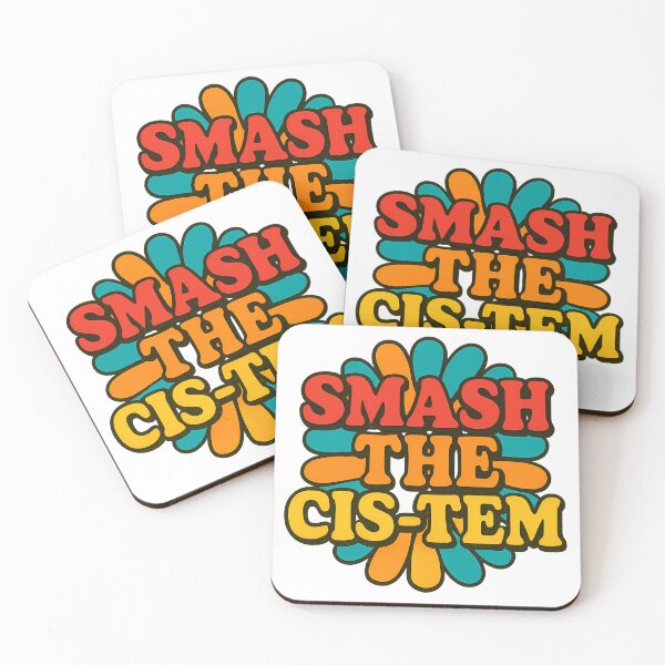Item preview, Smash the Cis-tem Groovy Retro Trans Queer Pride Activist designed and sold by Haus Of Sin.