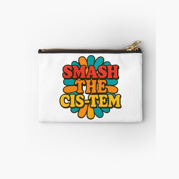 Item preview, Smash the Cis-tem Groovy Retro Trans Queer Pride Activist designed and sold by Haus Of Sin.