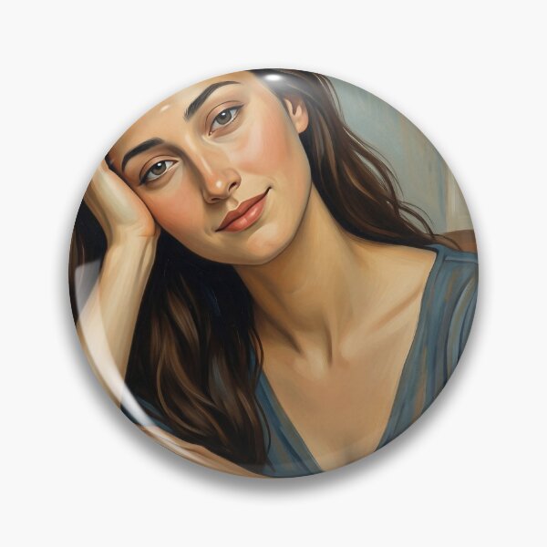 Item preview, Portrait of Woman at Table #2 designed and sold by DroneWorks Creative.