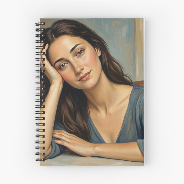 Item preview, Portrait of Woman at Table #2 designed and sold by DroneWorks Creative.