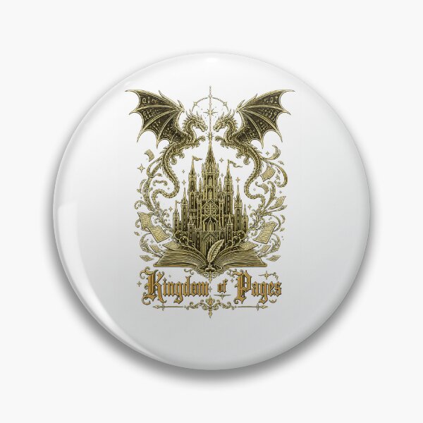 Item preview, Fantasy Book Lover Art Kingdom of Pages Dark Academia Castle Design designed and sold by Passionread.
