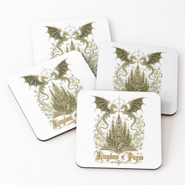 Item preview, Fantasy Book Lover Art Kingdom of Pages Dark Academia Castle Design designed and sold by Passionread.