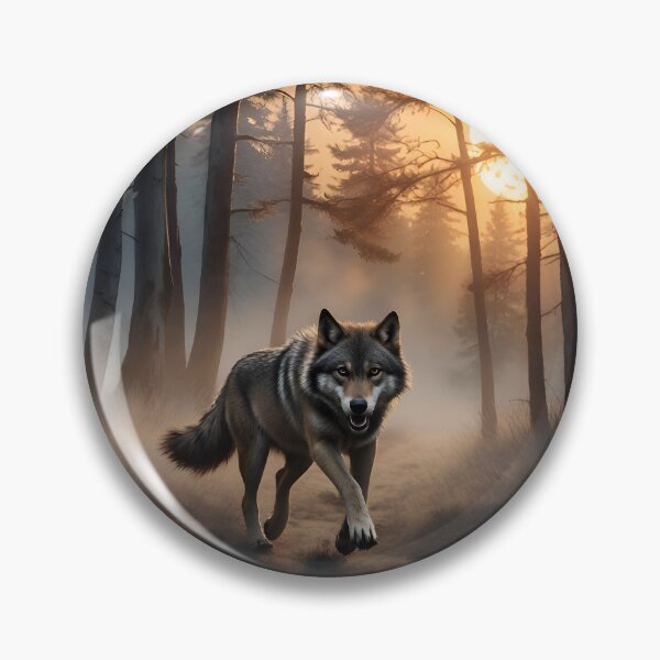 Item preview, Wolf Run at Sunset designed and sold by TinCatOutPost.