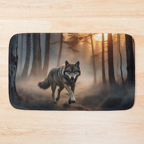 Item preview, Wolf Run at Sunset designed and sold by TinCatOutPost.