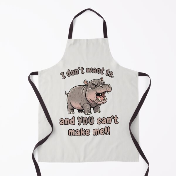 Item preview, Stubborn Hippo Calf - I Don't Want To and You Can't Make Me designed and sold by Marlette LLC.
