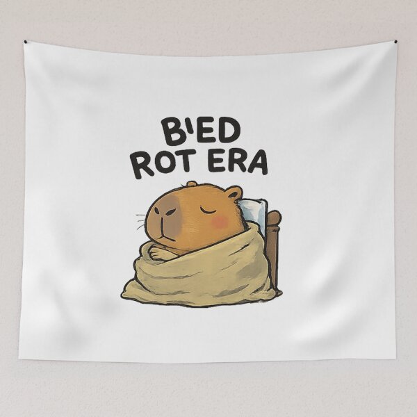 Item preview, Bed Rot Era Capybara - Lazy Girl Anti Design T-Shirt designed and sold by Arties4Bread⭐⭐⭐⭐⭐.