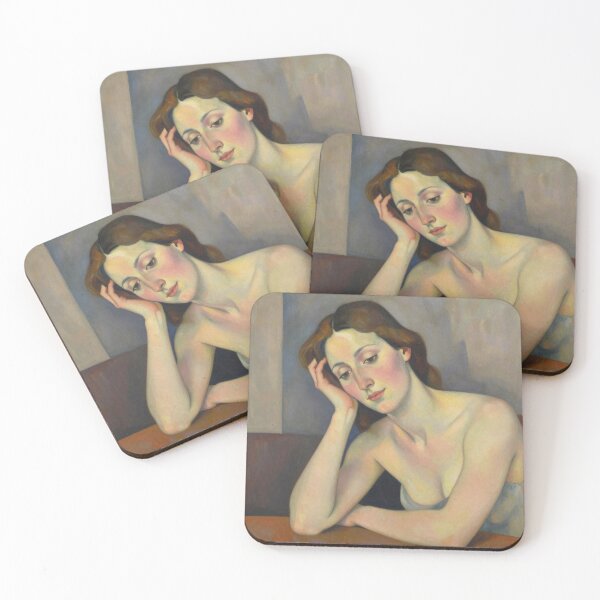 Item preview, Portrait of Woman at Table #3 designed and sold by DroneWorks Creative.
