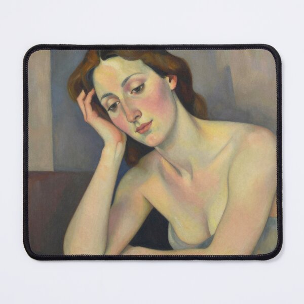 Item preview, Portrait of Woman at Table #3 designed and sold by DroneWorks Creative.