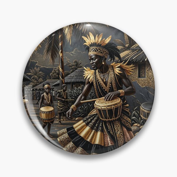 Item preview, African Tribal Drummer - printable wall art  designed and sold by UnclePeero.