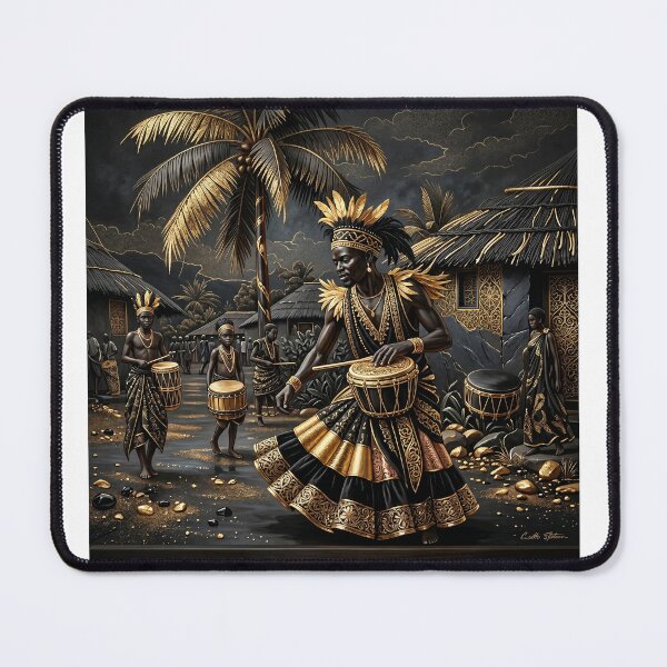 Item preview, African Tribal Drummer - printable wall art  designed and sold by UnclePeero.