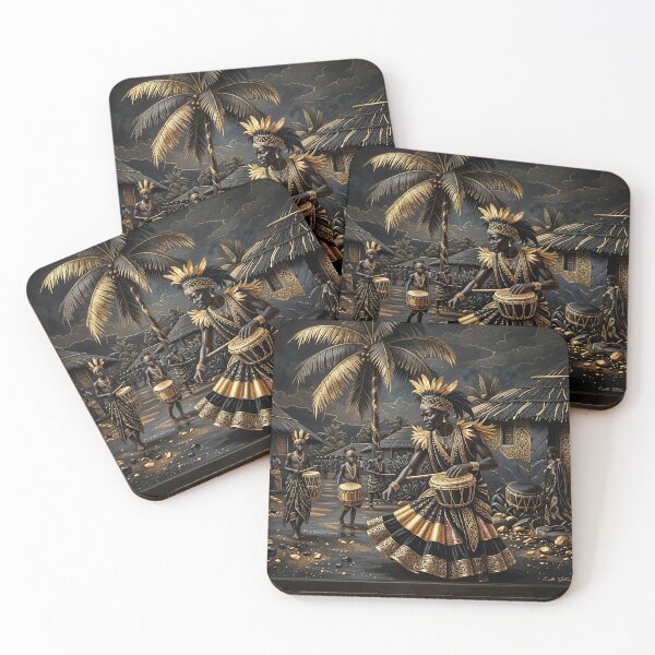 Item preview, African Tribal Drummer - printable wall art  designed and sold by UnclePeero.