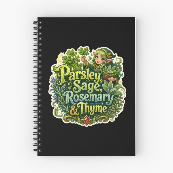 Item preview, Parsley, Sage, Rosemary & Thyme Fantasy Herb Sticker  designed and sold by Sketchlegacy.